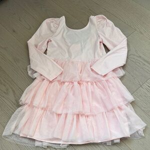 Janie and Jack Light Pink Layered Tulle Dress